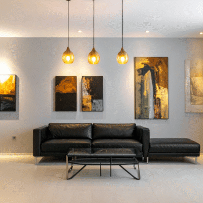 Art on new home wall